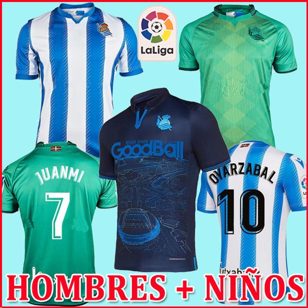 

реал сосьедад 19 20 x.prieto j.zaldua agirretxe главная футбол джерси карлос в. гранеро m.bergara juanmi camiseta де футбол футбол рубашка, Black;yellow