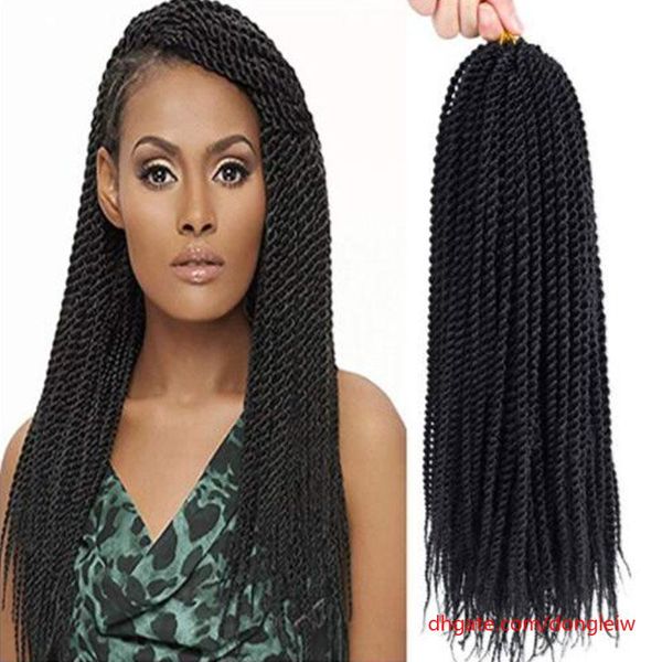 2020 18 Senegalese Twist Crochet Hair Braids Small Havana Mambo