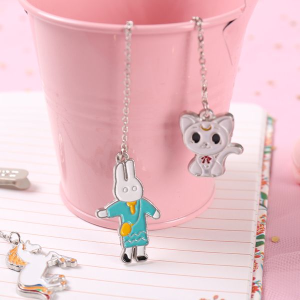 

custom metal pendant bookmarks paint drops oil bookmarks custom cards and packaging creative gifts bookstore book fan favorite gifts rj-63