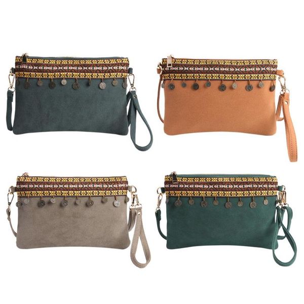 

retro pu leather crossbody handbag ethnic style women shoulder clutch bag