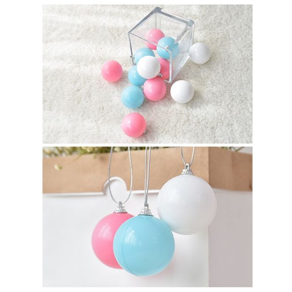 

6pcs/set shatterproof christmas baubles ball ornaments hanging ocean balls xmas tree pendants holiday party wedding decorations