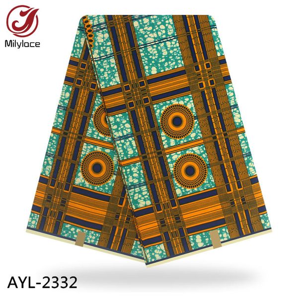 

printed african wax fabric ankara fabric 2019 design breathable real cotton wax ayl- 2332, Black;white