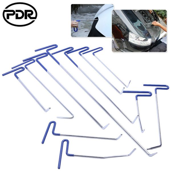 

super pdr tools crowbars car push hook rod paintless dent removal kit crowbar opening tool repairing hand tool pry bar set