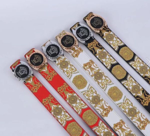 

belt mans design versace belts genuine leather man belts fshion belt for men size 105-125cm, Black;brown