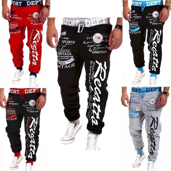 

zogaa 2019 new men шаровары повседневный sportwear брюки hip hop сыпучие sweatpants полная длина эластичный пояс мужские sweatpants, Black