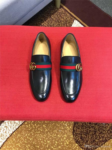 

20wn mens wedding loafers gentlemen banquet party dress shoes patent leather with horse hair casual monk strap men's shoes yetc8, Black