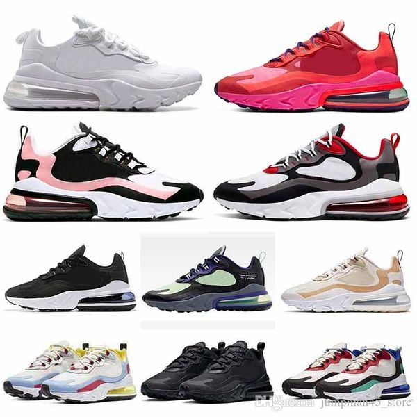 

run 270 react mens running shoes triple black white bauhaus reacts trainers script gold bleached coral optical women designer sneakers