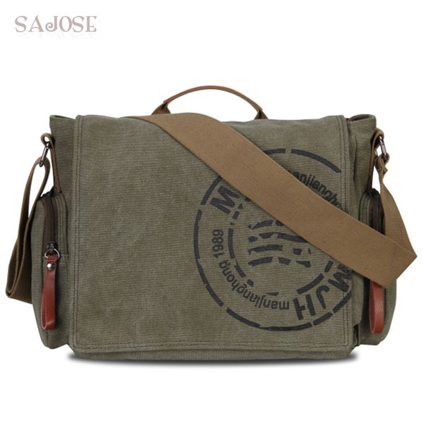 

vintage мужские сумки посыльного холст плеча мешок мода человек бизнес crossbody сумка для человек марка печать мужчина путешествий сумочка