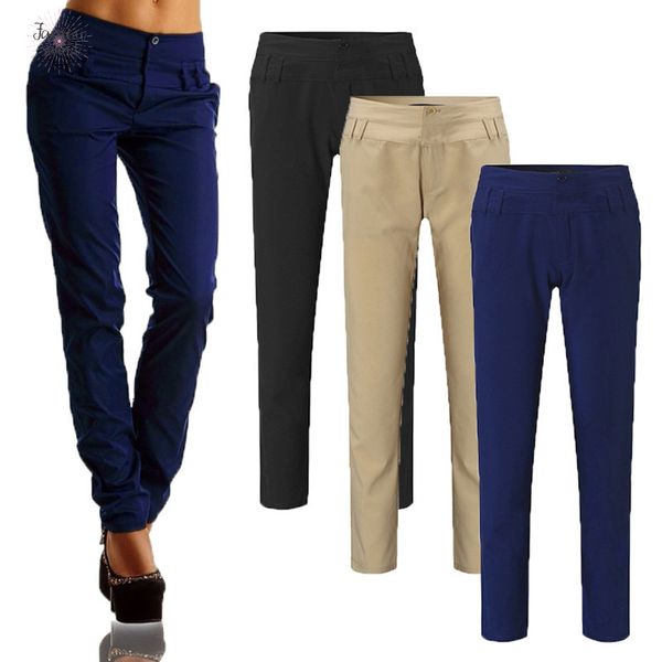 

высокие женские брюки талии пуговицы карандаш ol mid ladies long casual леггинсы брюки плюс размер drop доставка, Black;white