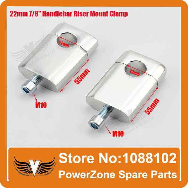 

aluminum alloy clamps motorcycle 22mm 7/8" handlebar riser mount clamp m10 fit kayo irbis pit prodirt pit bike ing