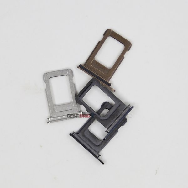 

10pcs/lot single&dual sim card holder tray slot replacement part for iphone 11 pro max sim card holder adapter socket
