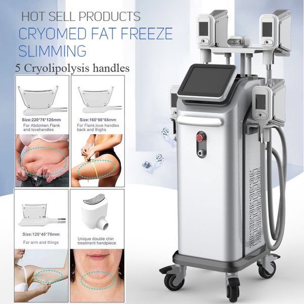 

fast shipping 5 cryo handles fat ing slimming machine any 4 e handles can work together