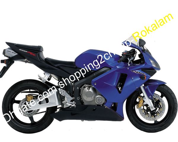 

cowling for honda 600rr cbr600rr fairing 03 04 cbr600 rr f5 cbr600f5 cbr-600 2003 2004 blue black abs fairings kit (injection molding)