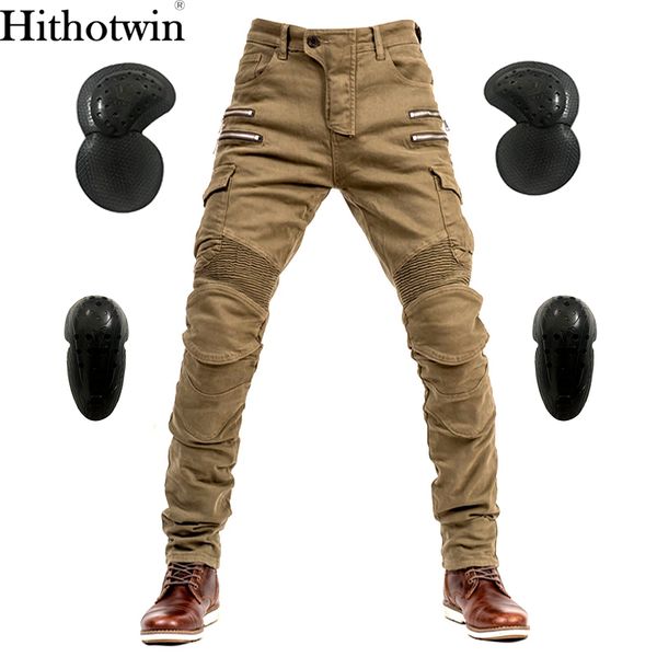 

motorcycle pants men moto jeans zipper protective gear riding touring motorbike trousers motocross zip pocket pants moto