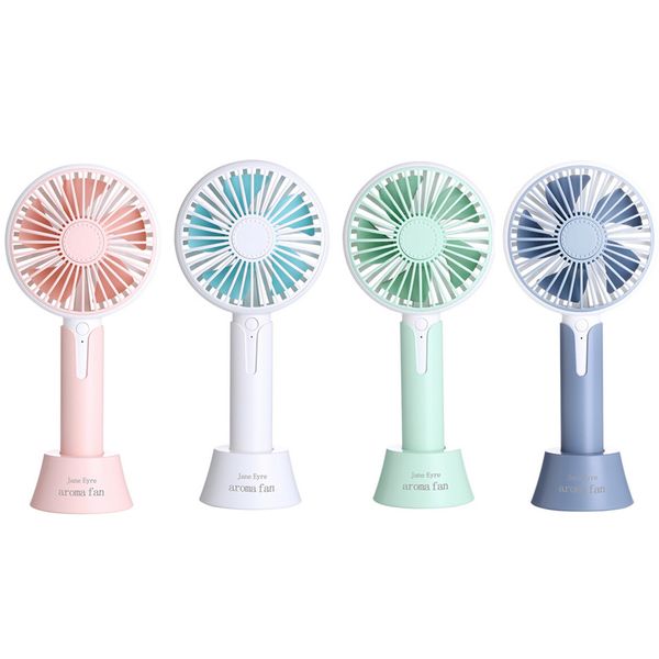 

1pcs aroma mini portable fan charging handheld fan no fan cover