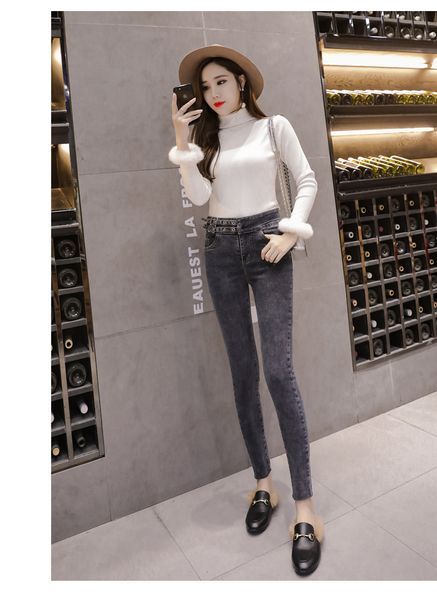 

charcoal women's tailored waist and hip princess jeans bk1450, Blue