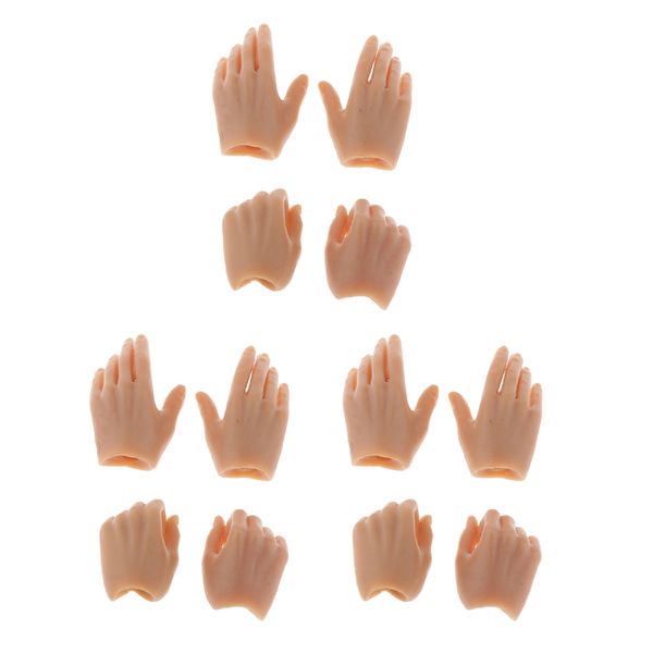 

6 pairs of female mobile hands 1: 6 for diy accessory 12 '' action figure body