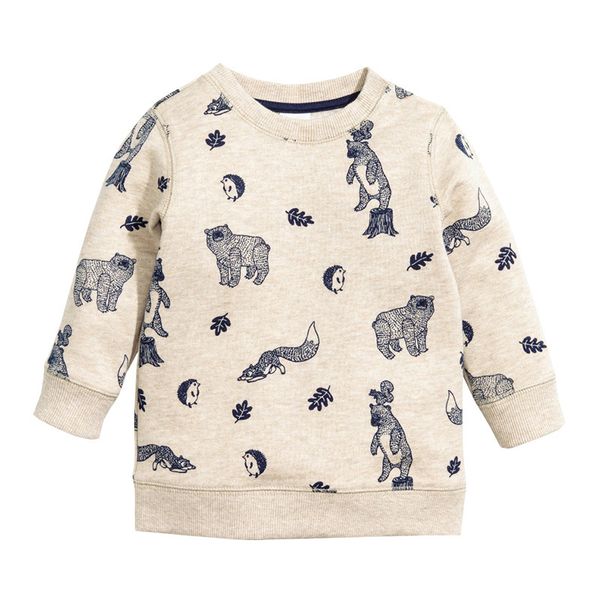 

little boy hoodie cotton cute crew neck long sleeve sweatshirt, Black