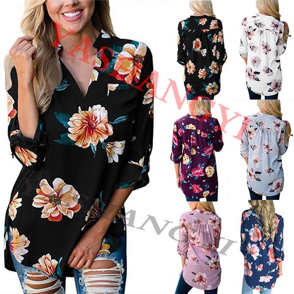 

v autumn collar easy long sleeves printing leisure time shirt jacket, Red;white