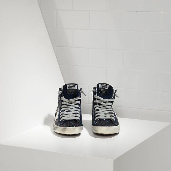 

fabric women golden gooses wool fashion dirty old skool embroidered space glitter and lanther star silver scarpe di lusso shoes, Black;red