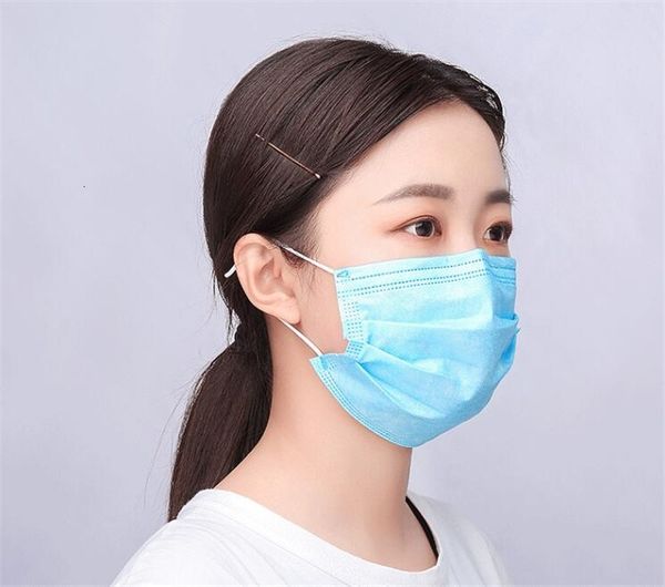 

dhl ship 1500 1pcs factory facenon woven 3 ply mask blue facefaceearloop 7tnq