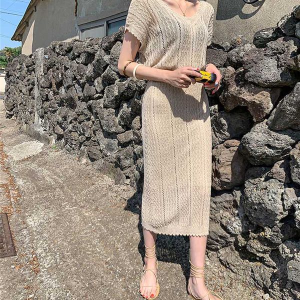 

south korea's figure carefully upload short sleeve knit two-piece suit skirt, White;black