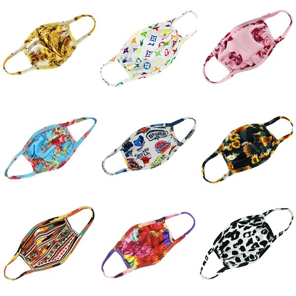 

17qs mouth dust , smoke, dustproofs, gas face mask adjustable & reusable protection masks with 2 filters designer printed face #624, Black