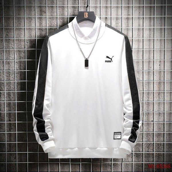

puma puma 73206t осень o-образным вырезом свитер мужчины женщины любители свободные пальто свитер пуловер с длинными рукавами свитер спортив, Black