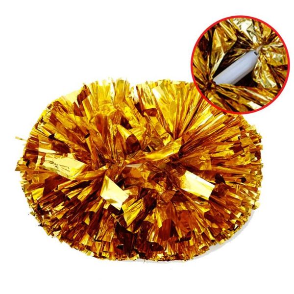 

35cm game pompoms cheering supplies cheerleader pom poms supplies pvc pompons color can combination 110 gram