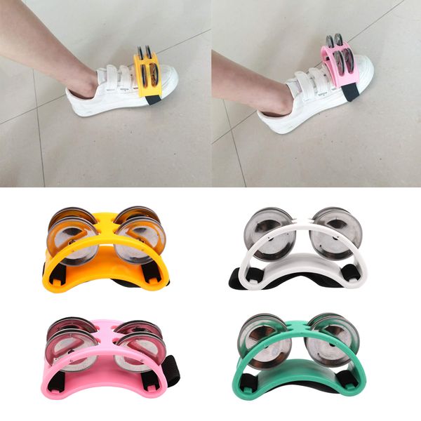 

foot tambourine with steel jingles drum guitar accompaniment parts