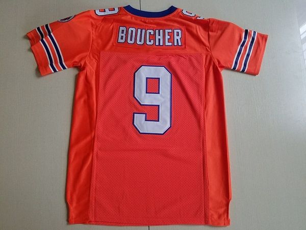 

Bobby Boucher #9 The Wateboy Sewn Football Jersey the reverse side