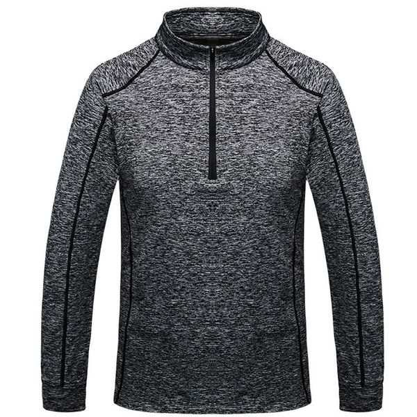 

m-6xl men women's quick dry t shirt outdoor sports fitness training hiking travel breathable fast dry long sleeve t-shirt, Gray;blue