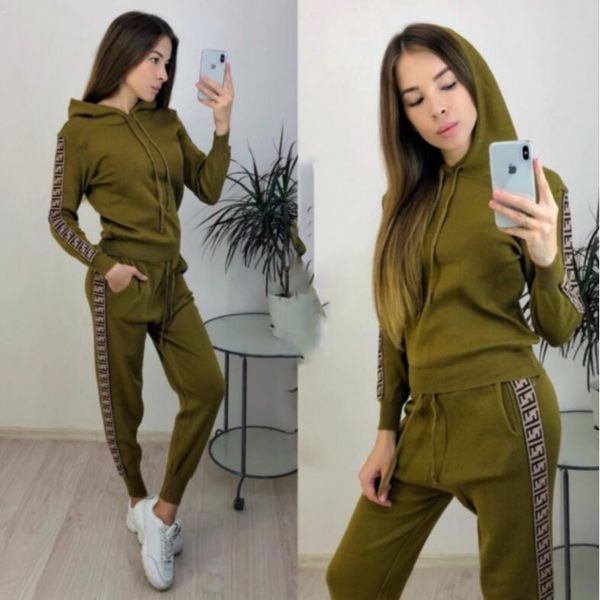

1111 new tracksuit women 2 pieces set outwear sweatsuit zipper striped causal long sleeve sweatshirt + long pants women's sets, Gray