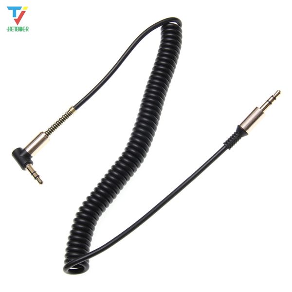 

3.5 jack aux audio cable 3.5mm male to male cable for phone car speaker mp4 headphone 2m jack 3.5 spring audio cables 100pcs/lot