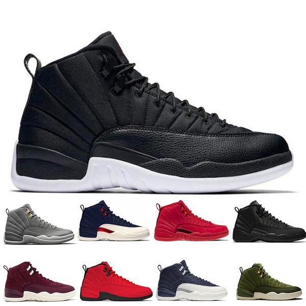 

12 12s gym red michigan bulls mens basketball shoes flu game unc wings the master taxi men sports sneakers designer trainers us 5.5-13
