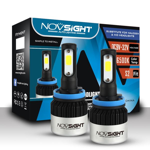 

2pcs 36w car headlights led powerful heat dissipation waterproof 6500k white light led headlight bulbs