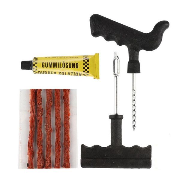 

1 set professional auto bike tire repair kit cycle auto tubeless tire tyre puncture plug repair tool kit tool bike accessories