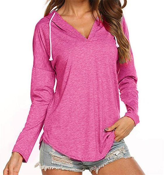 

designer women poull over hoodies long sleeve donna hoodies fashion v neck thin spring autumn, Black