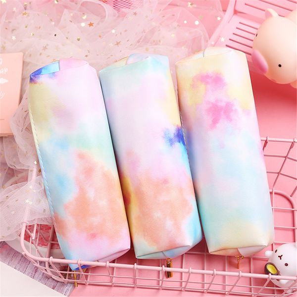 

cute students pen bag dreamy colorful series pencil case stationery bag storage