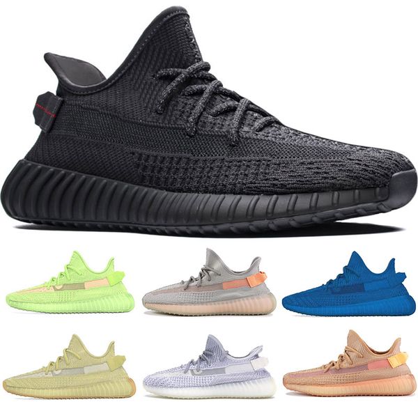 

36-48 kanye west shoes clay gid glow antlia blue static black lundmark for mens womens running shoes designer sneakers trainers