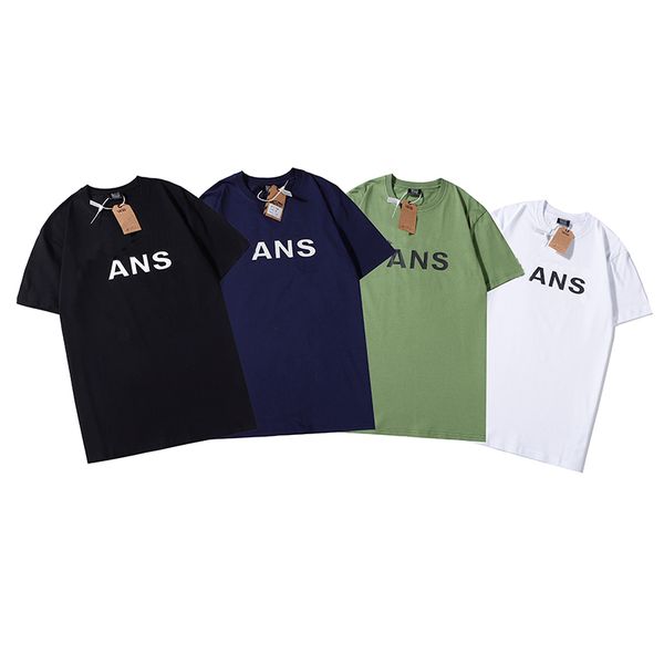 

2020 пара качество роскошная футболка дизайнерская одежда досуг хлопковые рубашки досуг свободная рубашка хип-хоп футболки, White;black