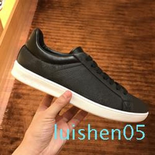 

designer man casual shoes 100% printed leather sneaker letters lace-up luxury woman shoes black brown coach men ladies flat shoes ay03