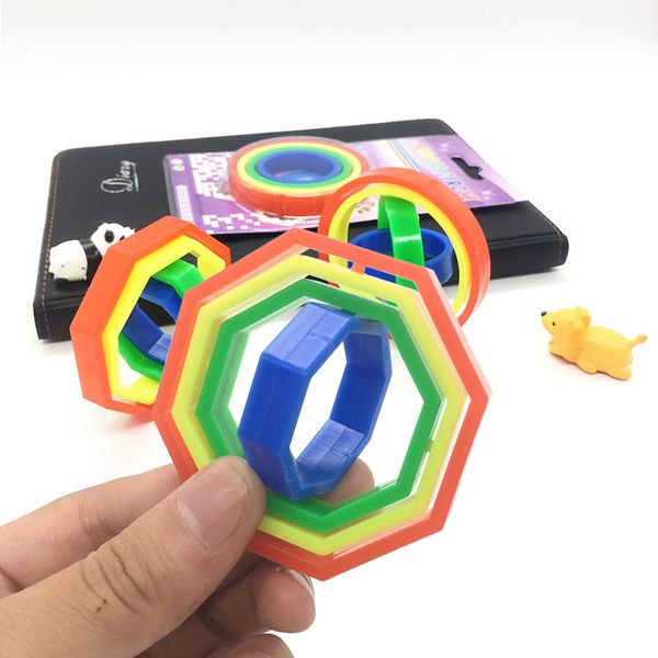 

novelty pvc circles puzzle funny kids educational toys intelligence development toys for adults party gift wholesale