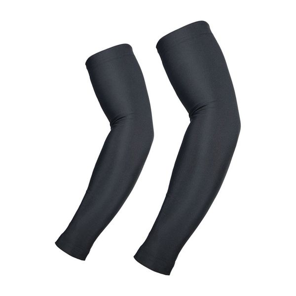 

children cycling arm warmers outdoor sports bicycle riding sleeves, Black;gray