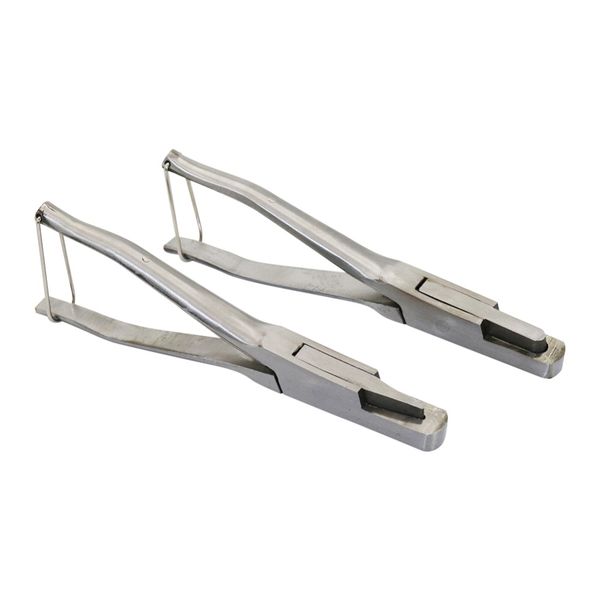 

pig ear tongs stainless steel pliers u-shaped, v-shaped farm equipment pig supplies livestock feeding device 1 pc