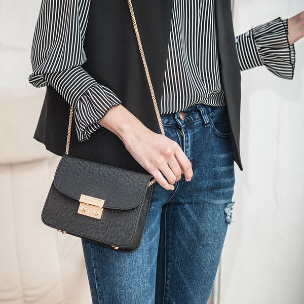 

2020 весна и лето новый стиль мода корейский стиль цепи квадратный слинг сумка одно плечо crossbody сумка женская сумка