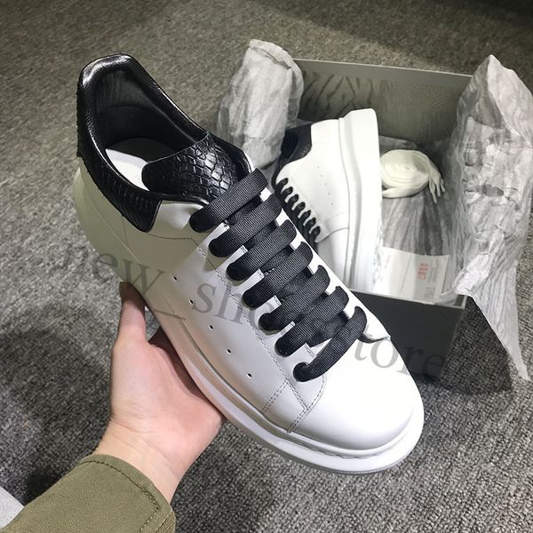 

Luxury de igner hoe women men ca ual party wedding hoe neaker trainer white nake kin leather platform hoe flat