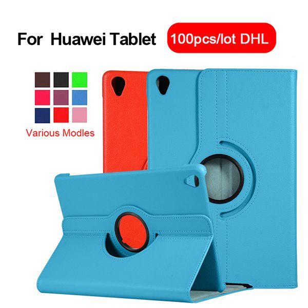 

полный вращающиеся смарт стенд крышка флип чехол для huawei mediapad c5 m6 m5 10,8 8,4 honor t5 10,0 m3 lite