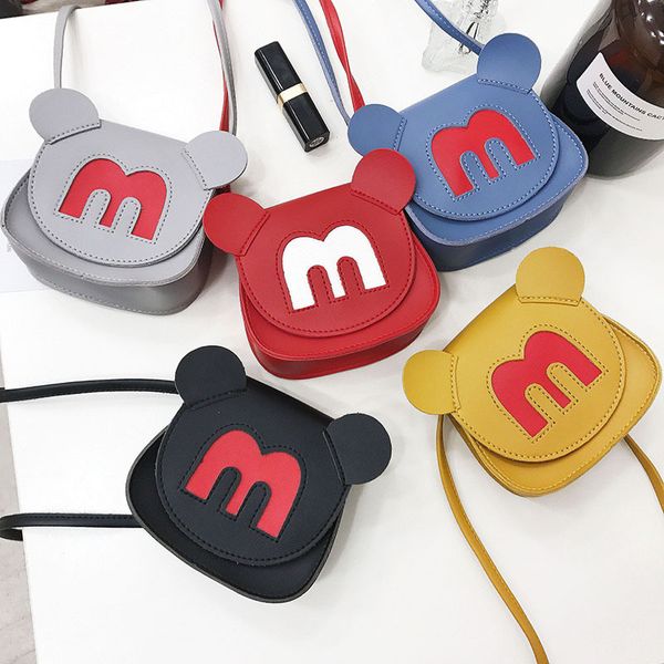 

pu big ears cartoon diaper bag mini multi-function shoulder children girl boy fashion messenger