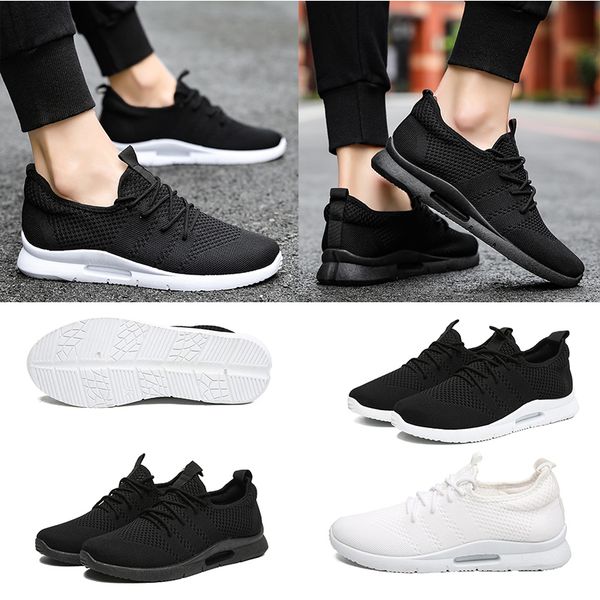

men women fashion running shoes triple white black trainer elasticity breathable net sport r sneakers size 39-45